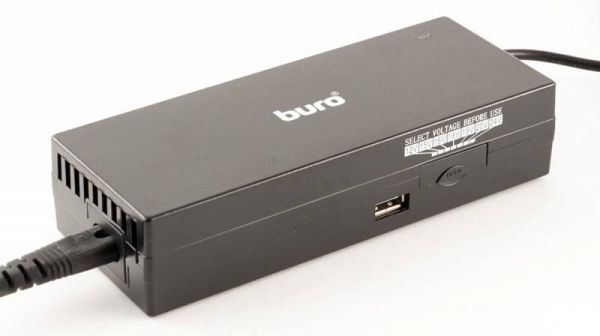Блок питания Buro BUM-1129М120 ручной 120W 12V-24V 11-connectors 1xUSB 1A от бытовой электросети