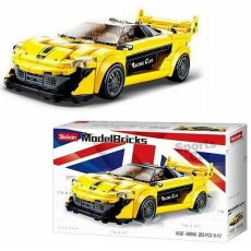 Конструктор Sluban Model Brick Спортивная машина желтая M38-B0956 283 деталей